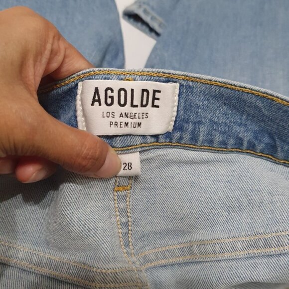 Agolde Isabel Slim Boyfriend Distressed Jeans - Picture 10 of 12